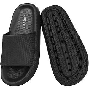 NWOT Black Leevar Cloud Slides for Women and Men